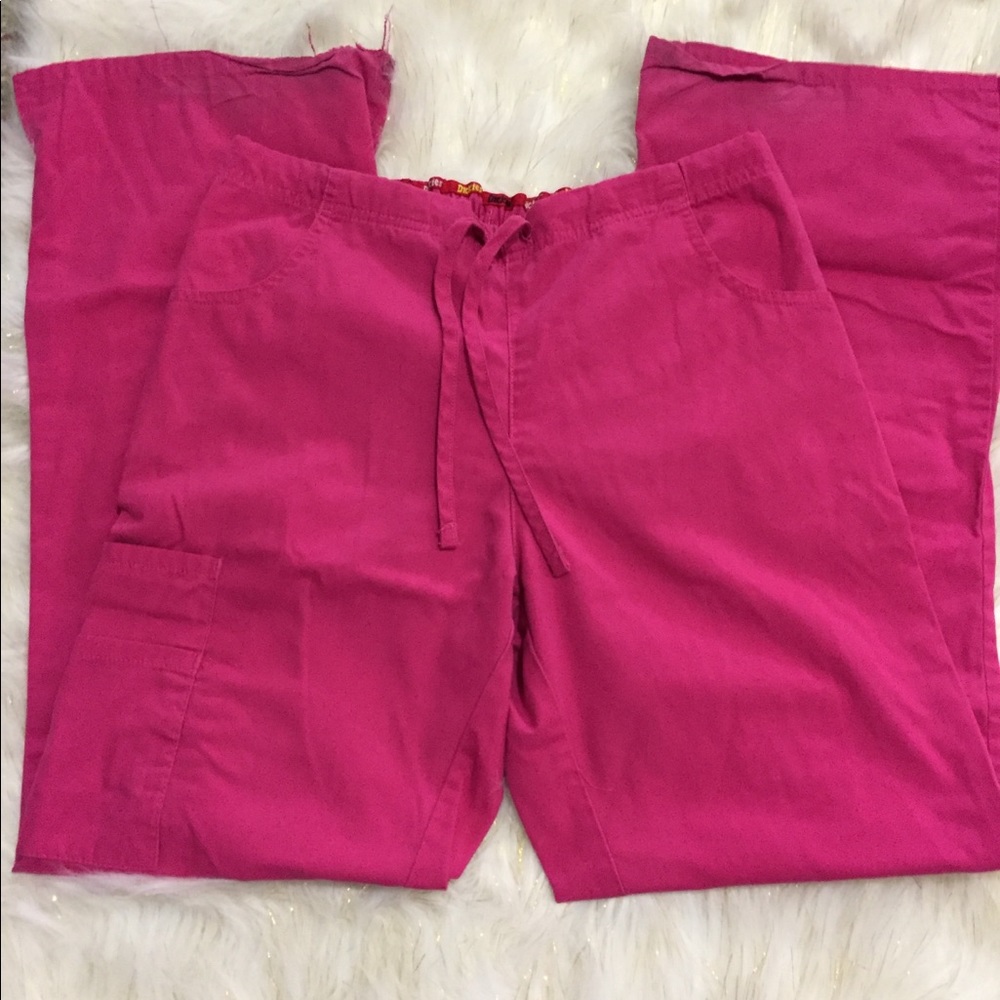 Dickies Pink Cargo Scrubs
